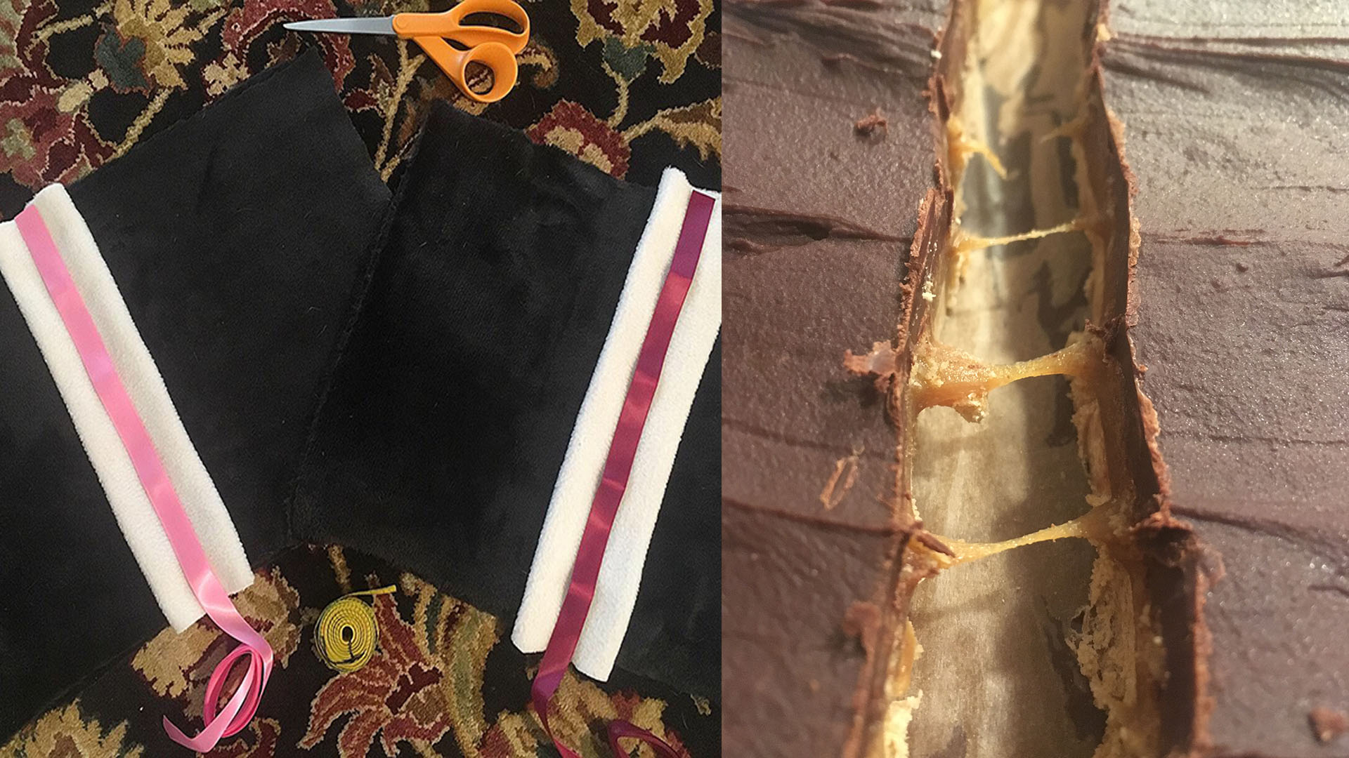stripe pillow and millionaire bar